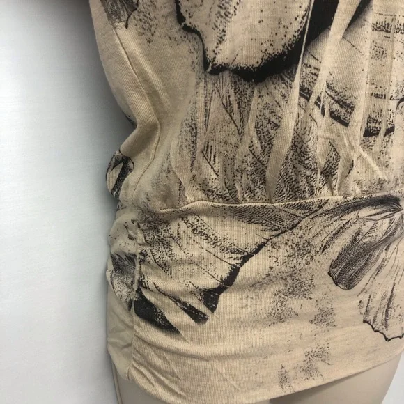 American Rag Graphic Butterfly Print Knit Popover Top - Picture 4 of 16